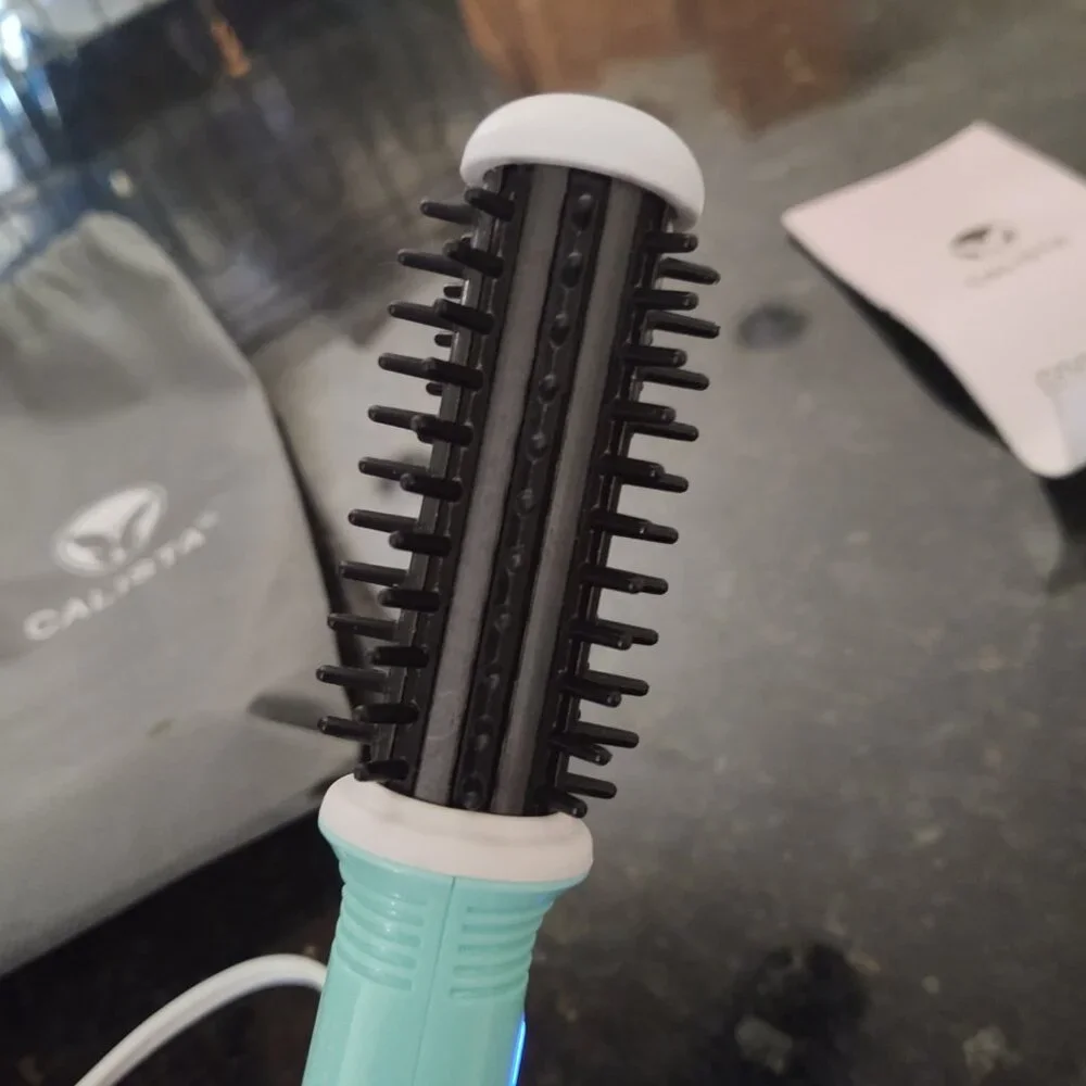 Calista GoGo Mini Round Brush Hair Styling Tool CL-005A Teal Green